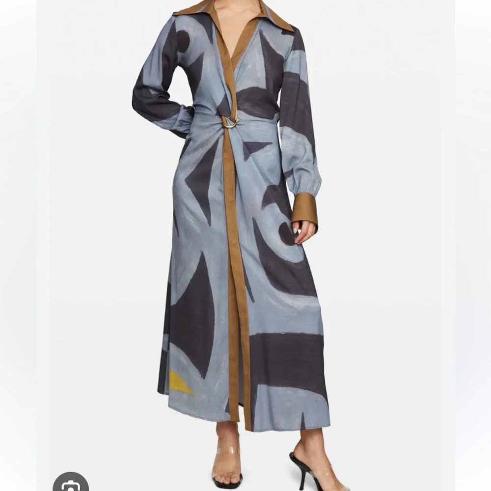 Manning Cartell Tiger Long Sleeve Silk Dress - Picture 1 of 9